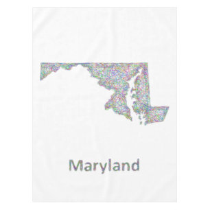Toalha De Mesa Mapa de Maryland