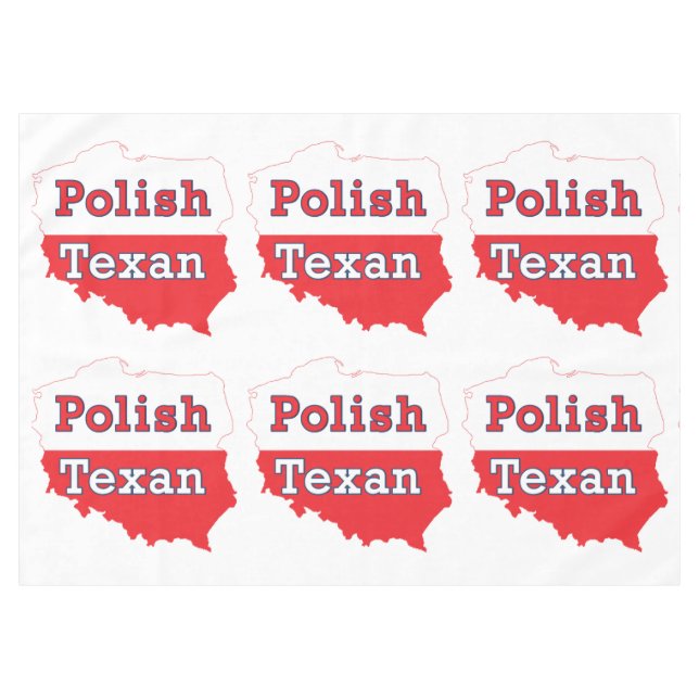 Toalha De Mesa Mapa de Polônia de Textos Poloneses (Frente (Horizontal))