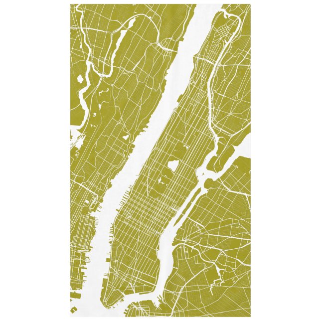 Toalha De Mesa Mapa moderno de New York (Frente)