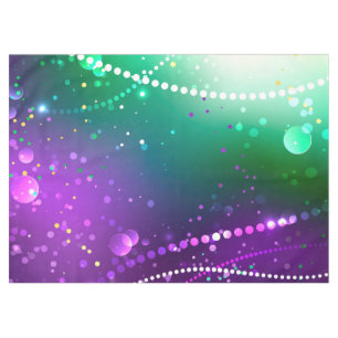 Toalha De Mesa Mardi Gras Festivo Purple Background