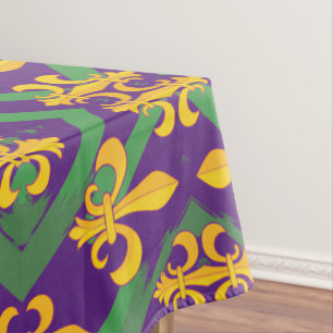 Toalha De Mesa Mardi Gras Fleur de lis