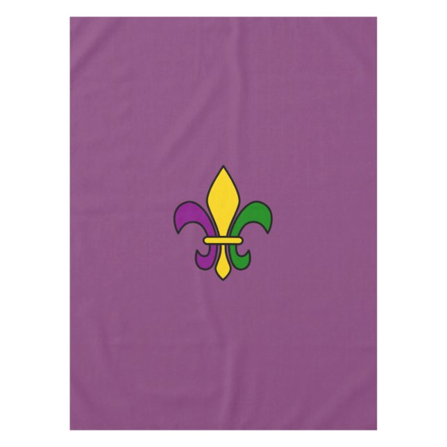Toalha De Mesa Mardi Gras fleur-de-lys (Frente)