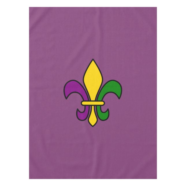 Toalha De Mesa Mardi Gras fleur-de-lys (Frente)