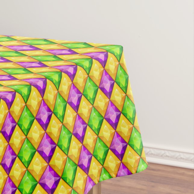 Toalha De Mesa Mardi Gras ou Qualquer Ocasião Tablete Festivo (Posição Original)