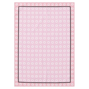 Toalha De Mesa Margaridas bonito, rosa franceses e beira preta