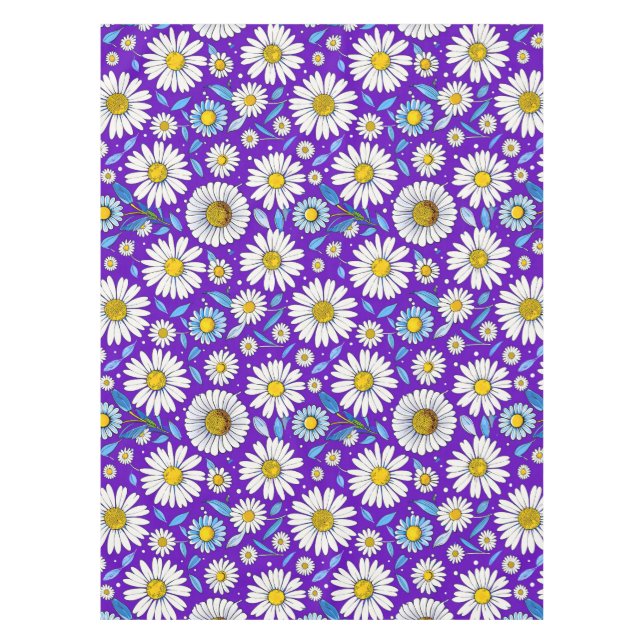 Toalha De Mesa Margaridas e Folhas (Frente)