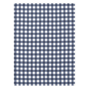 Toalha De Mesa Marinho Azul Grande Gingham Clássico Xadrez