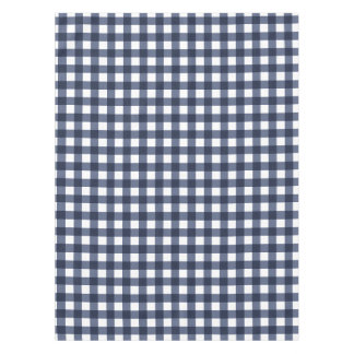 Toalha De Mesa Marinho Azul Grande Gingham Clássico Xadrez