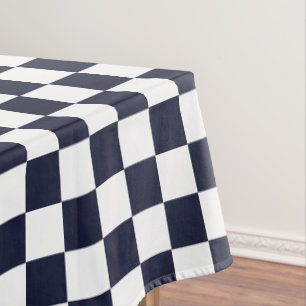 Toalha De Mesa Marinho Blue White Checkered Patterered Party Home