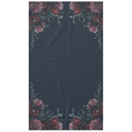 Toalha De Mesa Marinho escuro Blue Floral Elegante Casamento Maro