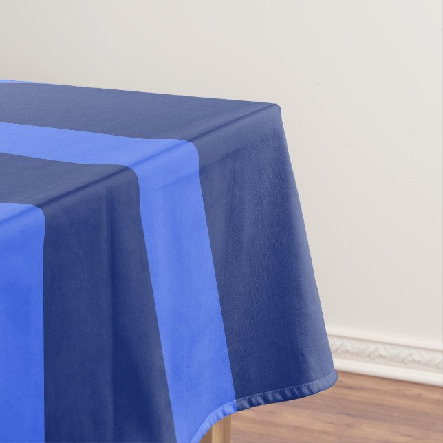 Toalha De Mesa Marinho Geométrico Simples Moderno, com Duas Ponta (Posição Original)