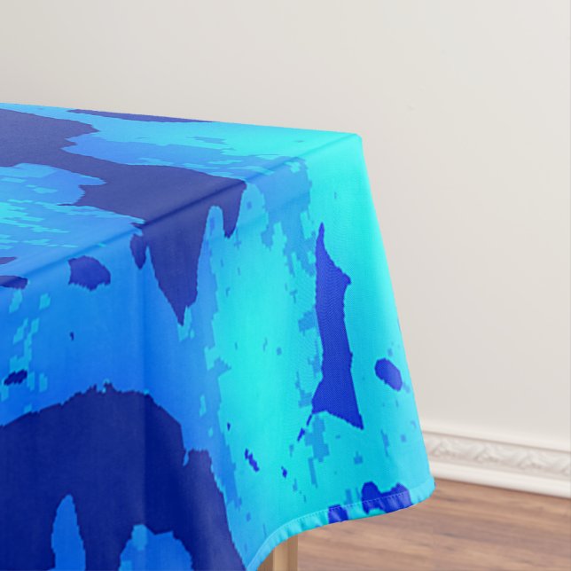 Toalha De Mesa Marinho Profundo Personaliza Água Fresca Do Oceano (Posição Original)