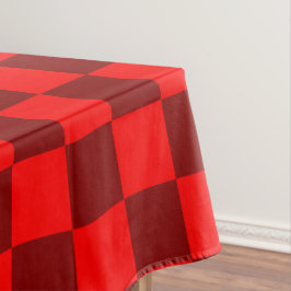 Toalha De Mesa Maroon e Red Checkered Vintage