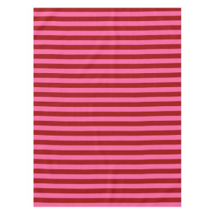 Toalha De Mesa Maroon Red Pink Stripes Design
