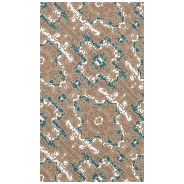 Toalha De Mesa Marrom abstrato Earth Camouflage (Frente)