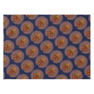 Toalha De Mesa Máscara Ritual do Rei Guerreiro Tribal