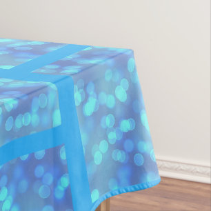 Toalha De Mesa Máscaras do bokehTablecloth azul