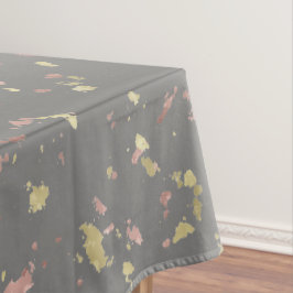 Toalha De Mesa Matar Cinzas Douradas e Rosa Douradas Flocos Escur