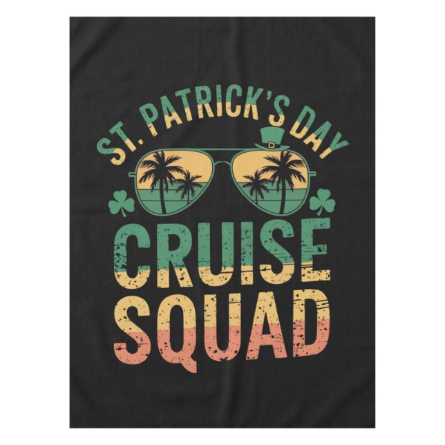 Toalha De Mesa Matchin Familiar Engraçado no Esquadrão de Cruzes  (Frente)