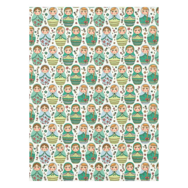 Toalha De Mesa Matreshka Pattern Tablecloth (Frente)