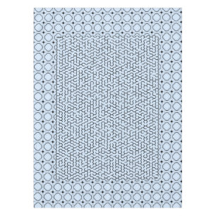 Toalha De Mesa Maze Hexágono Azul