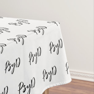Toalha De Mesa Médico Elegante de PsyD em Psicologia