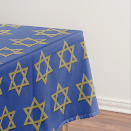 Toalha De Mesa Médio Moderno Azul | Chanukah | ESTRELA DE DAVI