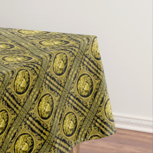 Toalha De Mesa Medusa Dourada