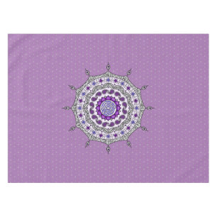 Toalha De Mesa Mehndi Fantasy Silver Tablecloth