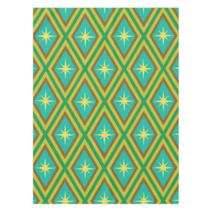 Toalha De Mesa Meio século - Estrelas amarelas no padrão de diama