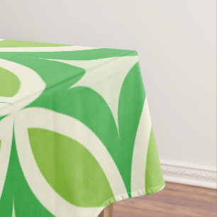 Toalha De Mesa Meio século Modern Starbursts Círculos Verde