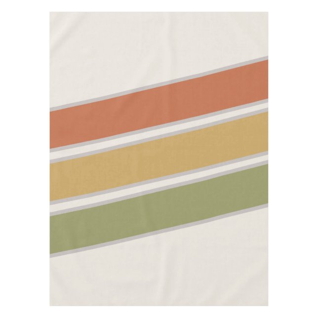Toalha De Mesa Meio século Modern Três Faixas (Frente)