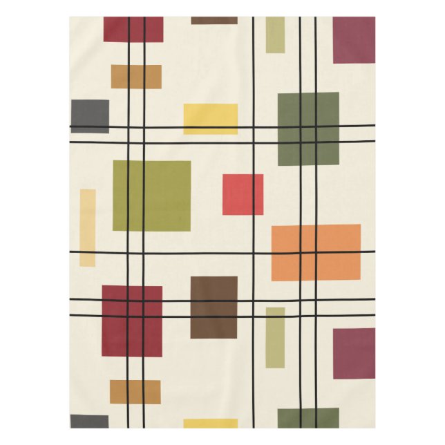 Toalha De Mesa Meio século Moderno Geométrico 1 (Frente)