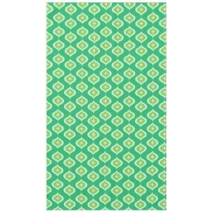 Toalha De Mesa Meio século Moderno Geométrico Verde Retroativo