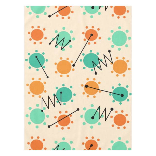 Toalha De Mesa Meio século Moderno Sol (Frente)