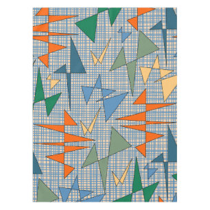 Toalha De Mesa Meio século Moderno Triangulação Abstrato Atômica