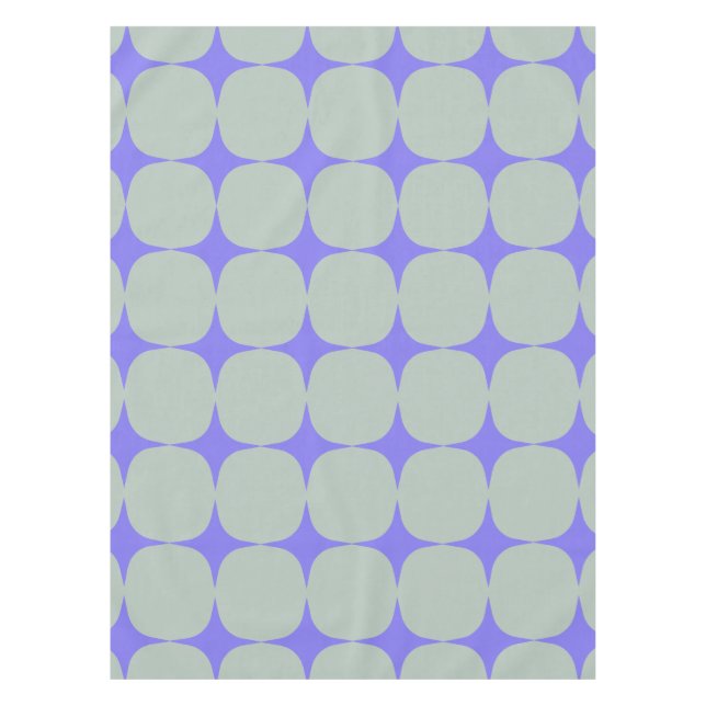 Toalha De Mesa Meio século na moda moderno padrão roxo e sábio (Frente)