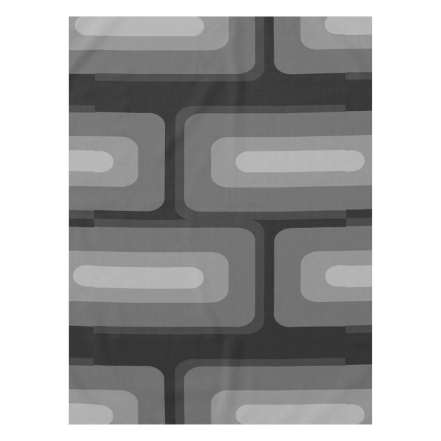 Toalha De Mesa Meio século Retângulo Longo Moderno Retângulos Esc (Frente)