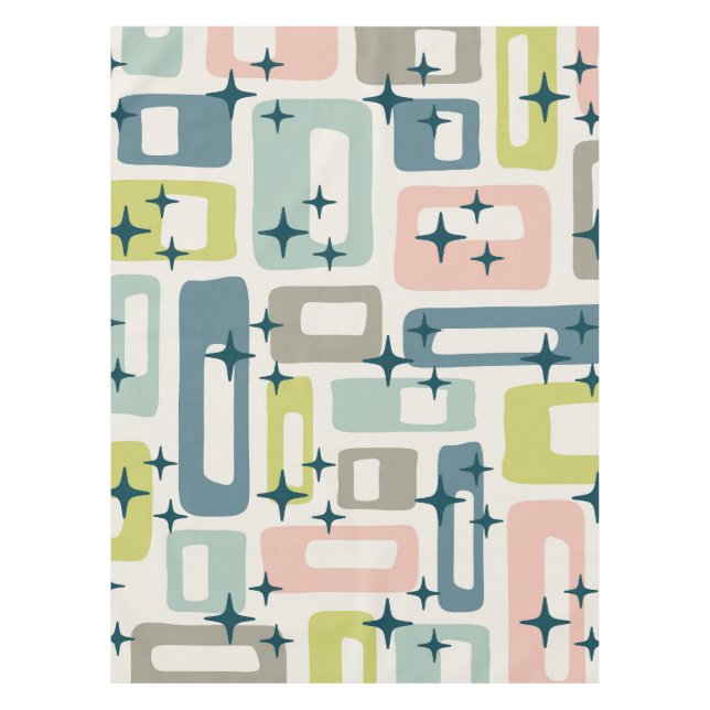 Toalha De Mesa Meio século Retroativo Moderno (Frente)