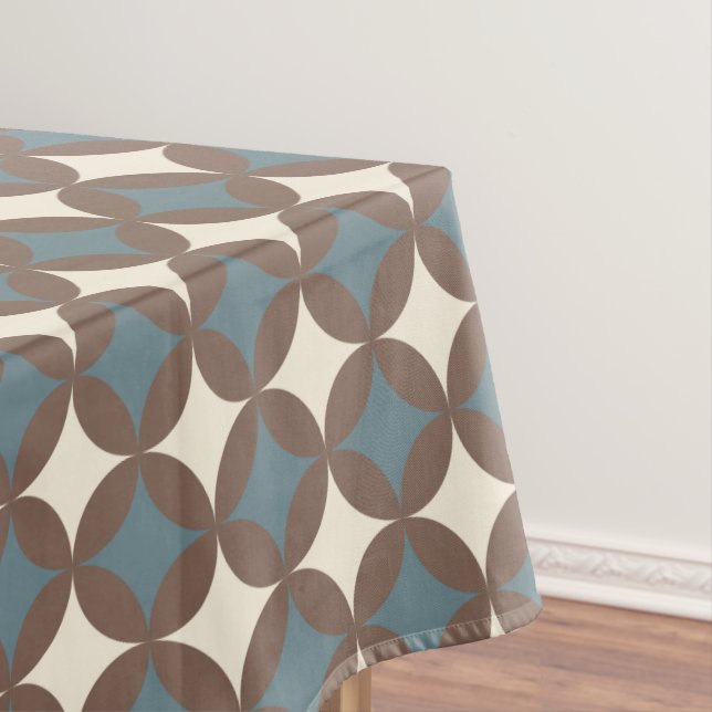 Toalha De Mesa Meios séculos Retrovisores Círculos Modernos (Posição Original)