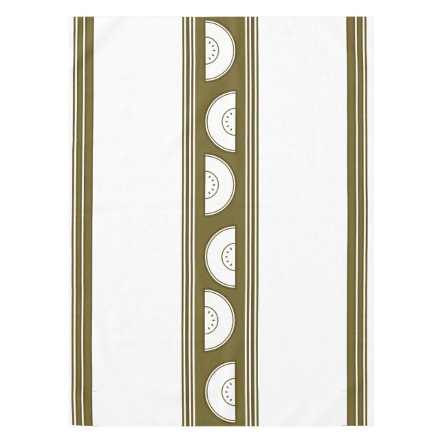Toalha De Mesa Melancia Luxo Listras Jacquard (Frente)