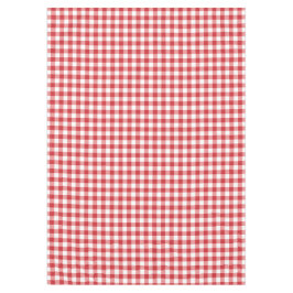 Toalha De Mesa Mellow Classic Gingham - red white check plaid.