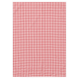 Toalha De Mesa Mellow Classic Gingham - red white check plaid.