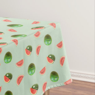 Toalha De Mesa Melões Tropicais em Verde Louro Claro