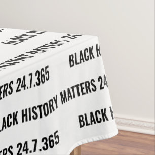 Toalha De Mesa MÊS DE HISTÓRIA NEGRA Personalizada