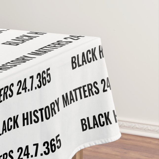 Toalha De Mesa MÊS DE HISTÓRIA NEGRA Personalizada (Posição Original)