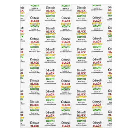 Toalha De Mesa MÊS DE HISTÓRIA NEGRA Personalizada