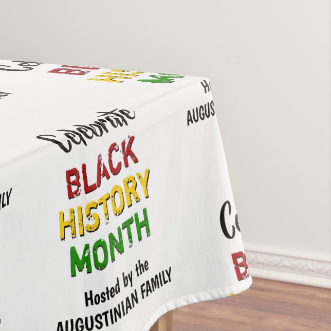 Toalha De Mesa MÊS DE HISTÓRIA NEGRA Personalizada (Posição Original)