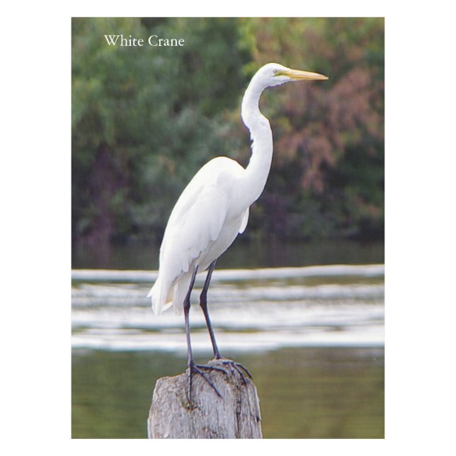 Toalha De Mesa Mesa de guindaste branco (Frente)