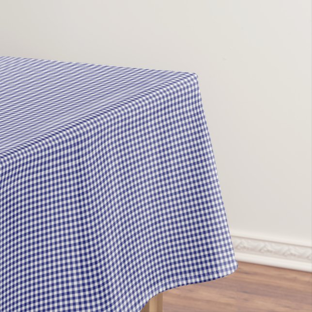 Toalha De Mesa Mesa Gingham-52 x 70 ALGODÕES, branco-azul (Posição Original)